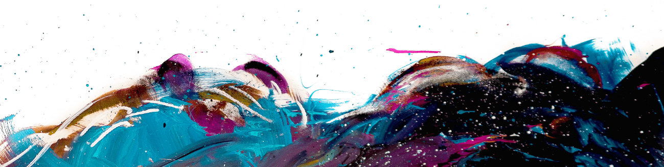 colorful wave made with a brush